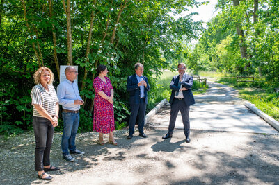 Photo de l'inauguration du pont