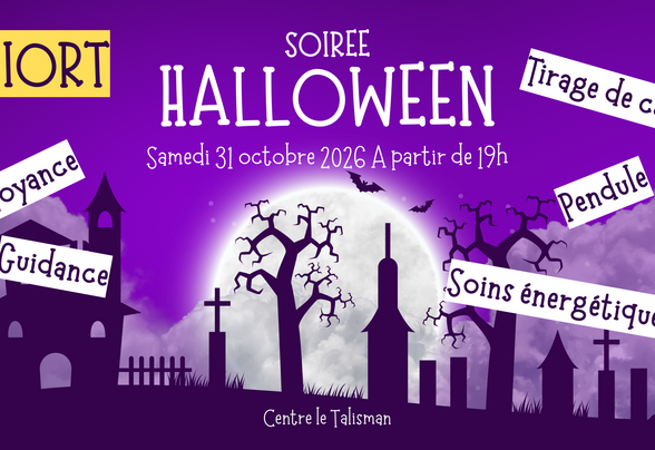Affiche de la Soirée Halloween au Centre le Talisman à Niort, le 31 octobre 2026